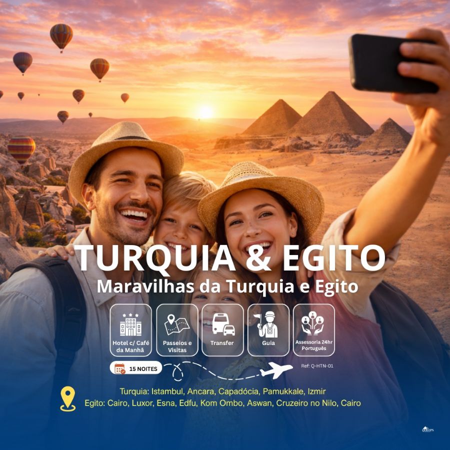 MARAVILHAS DA TURQUIA E EGITO  (Q-HTN-01)